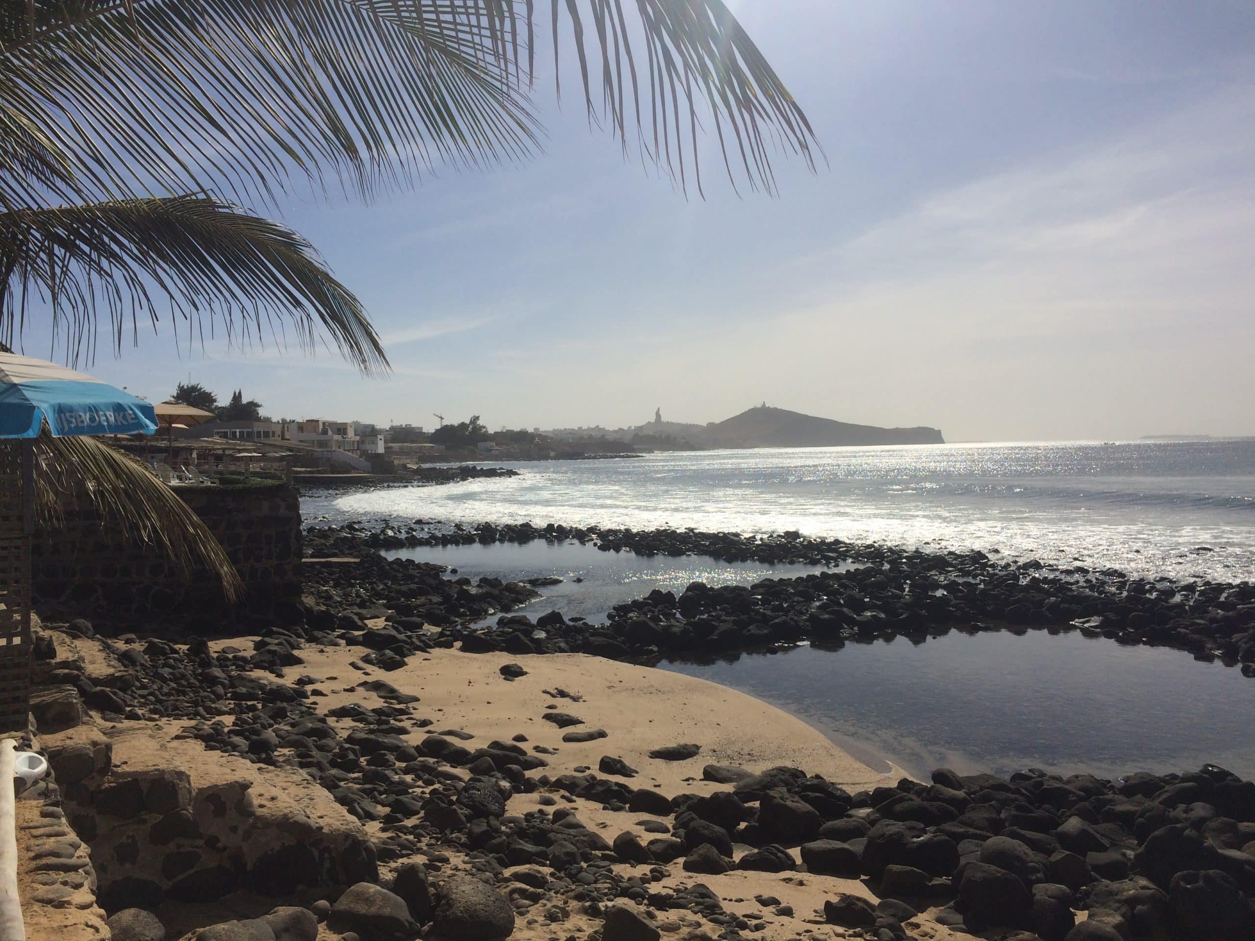 Quartier des Almadies à Dakar avec une belle plage