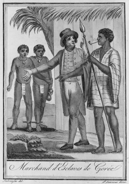 Marchand d'esclaves durant la traite négrière